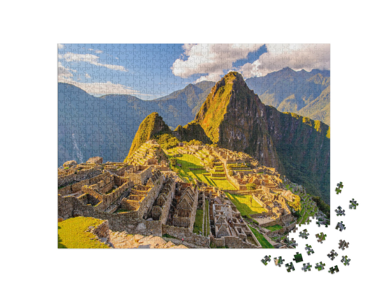 puzzle 1000 dílků „Peru, Jižní Amerika: Machu Picchu, světové dědictví UNESCO“