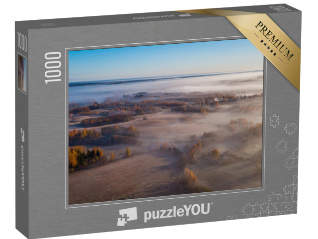 puzzle 1000 dílků „Mlhavé podzimní ráno v Estonsku“