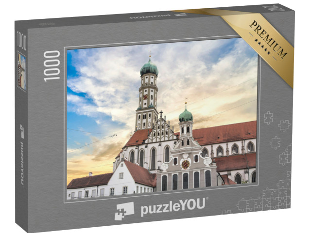 puzzle 1000 dílků „Slavný kostel svatého Ulricha v Augsburgu v Německu“