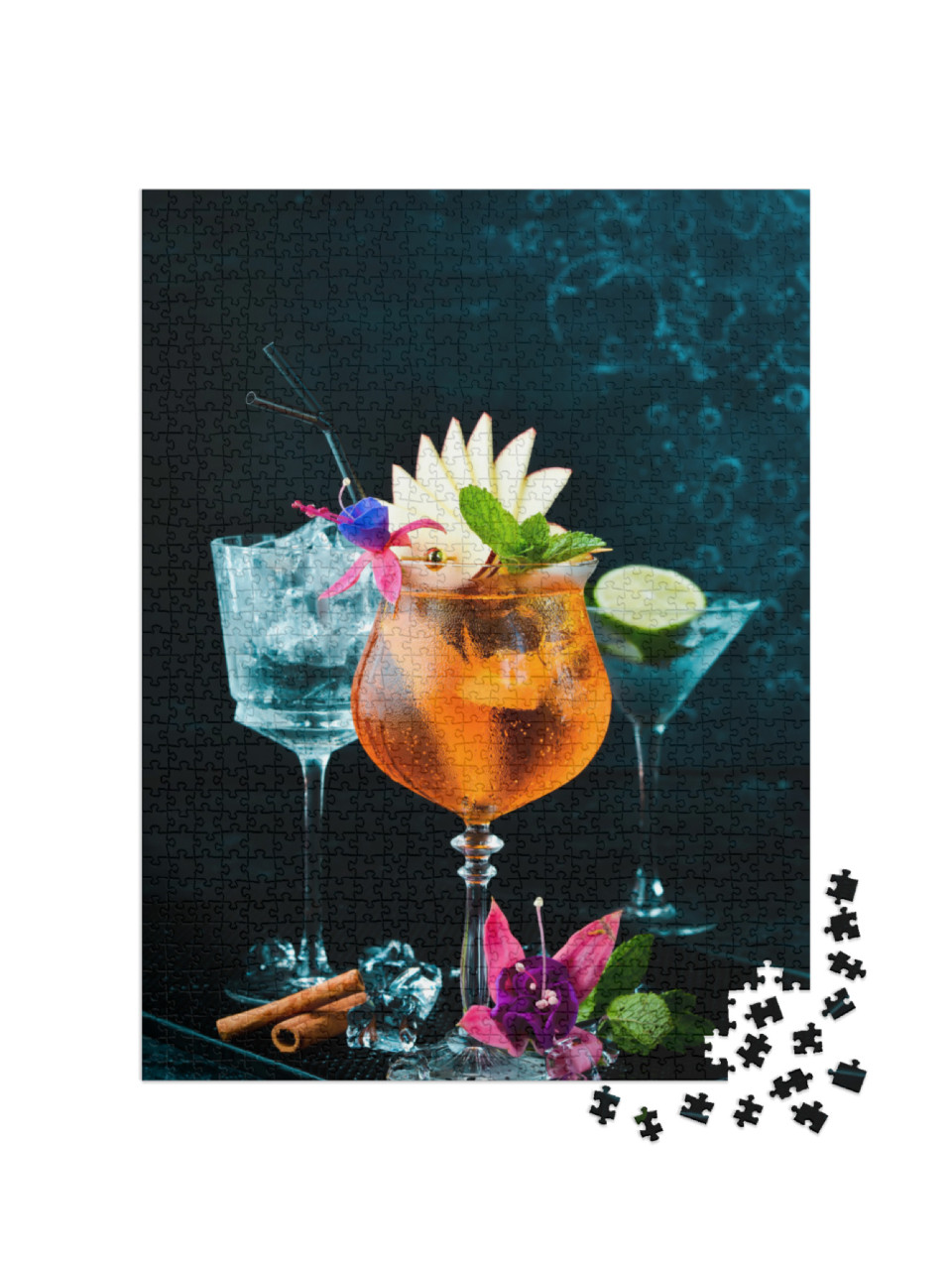 puzzle 1000 dílků „Koktejl ve sklenici: Aperol Spritz“