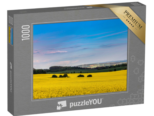 puzzle 1000 dílků „Krásné řepkové pole v Národním parku Hainich, Durynsko“