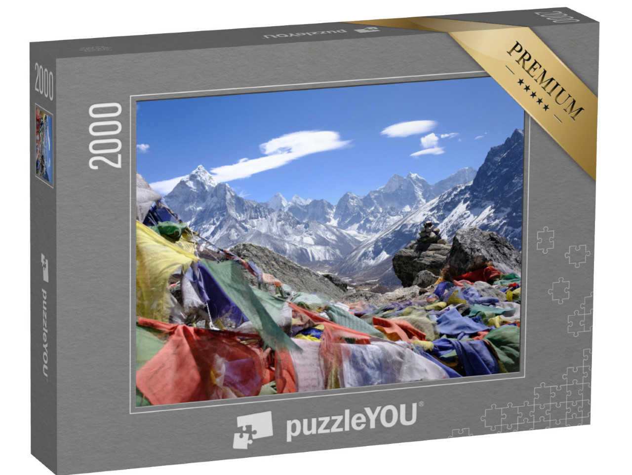 puzzle 2000 dílků „Dechberoucí Himálaj, Nepál“