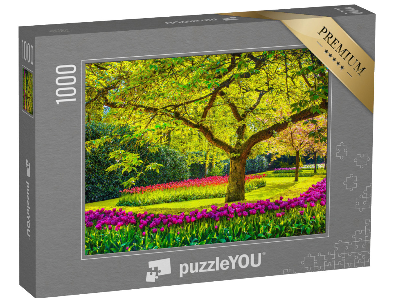 puzzle 1000 dílků „Tulipány, Keukenhof, Nizozemsko“