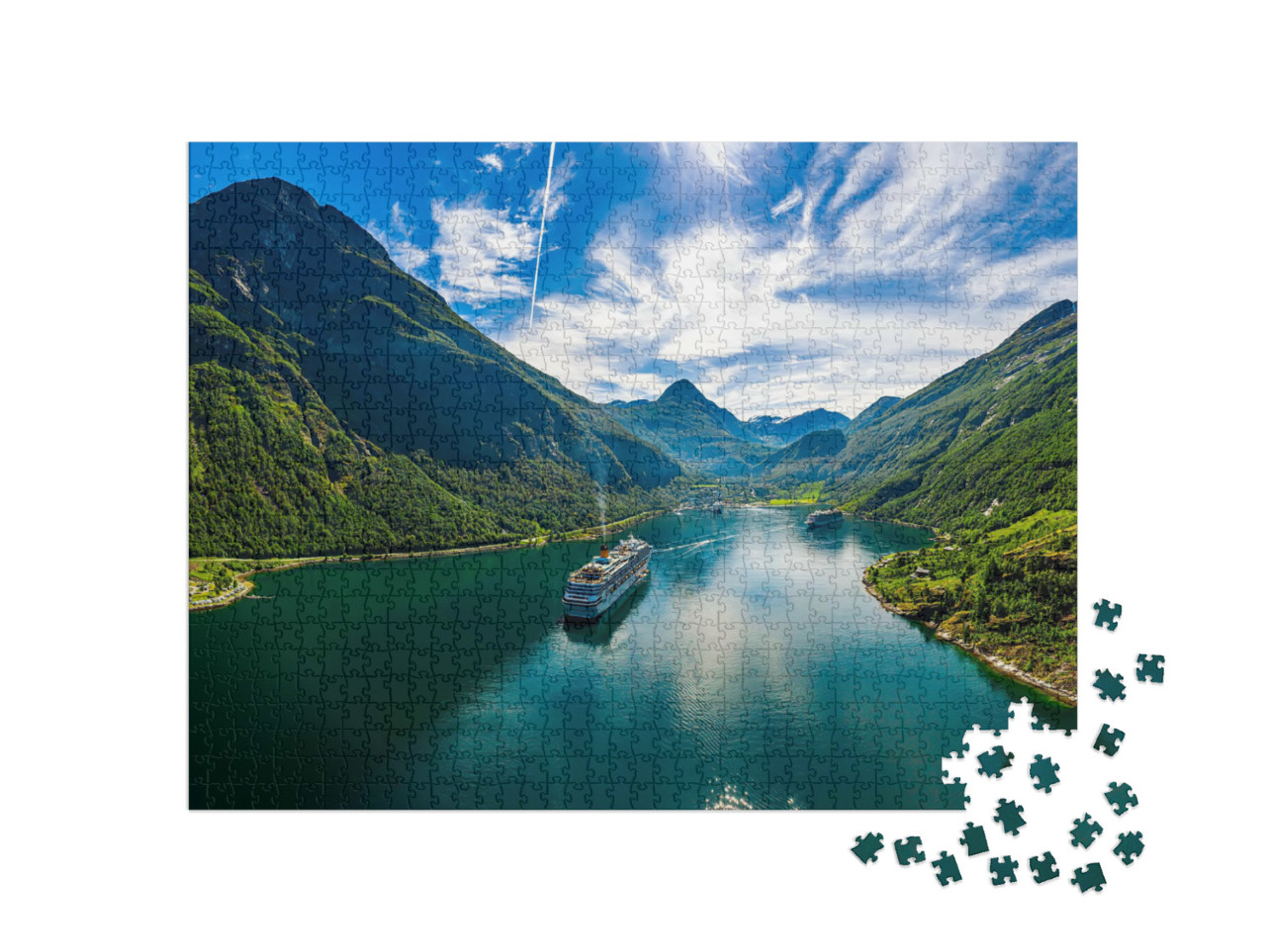 puzzle 1000 dílků „Geirangerfjord, Norsko“