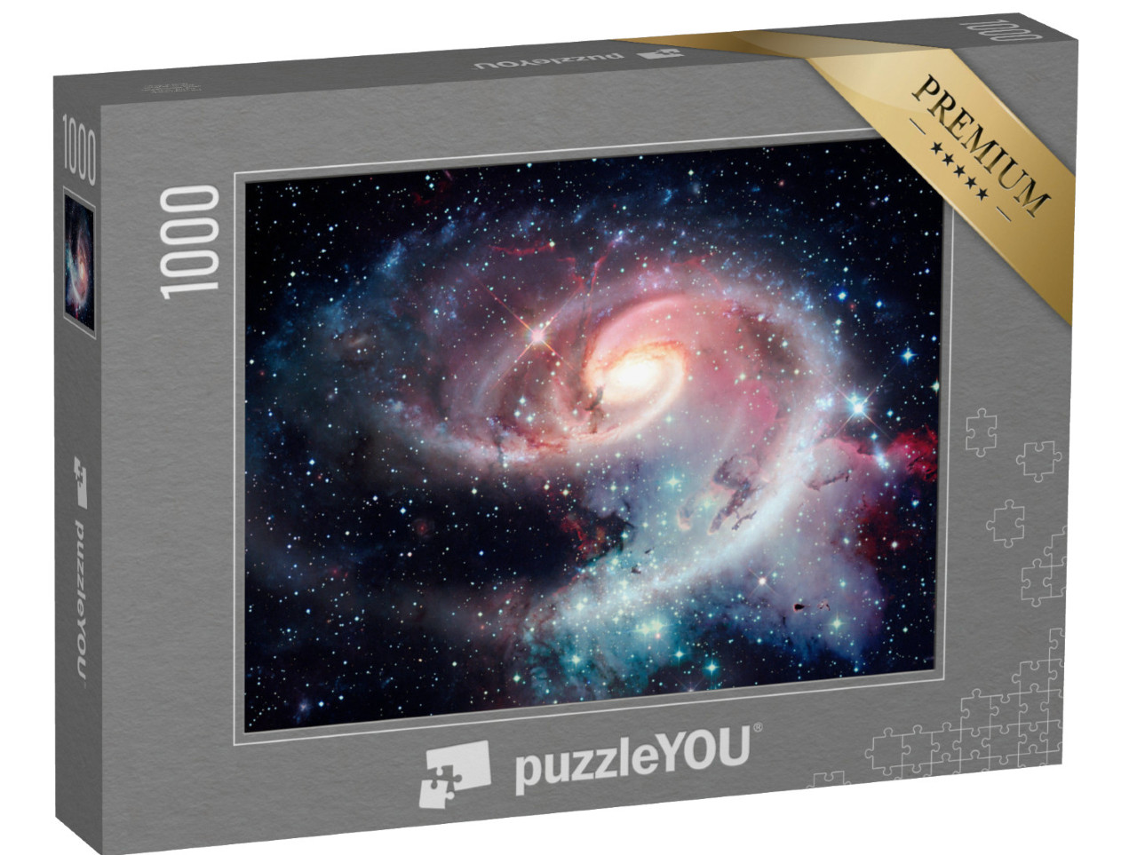puzzle 1000 dílků „Vesmírná scéna: abstraktní světlý vesmír, noc, hvězdná obloha“