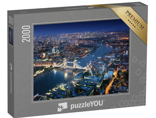 puzzle 2000 dílků „Noční Londýn, Anglie“