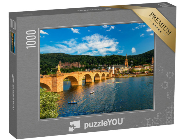 puzzle 1000 dílků „Nádherný výhled na Heidelberg s Neckarem, Německo“