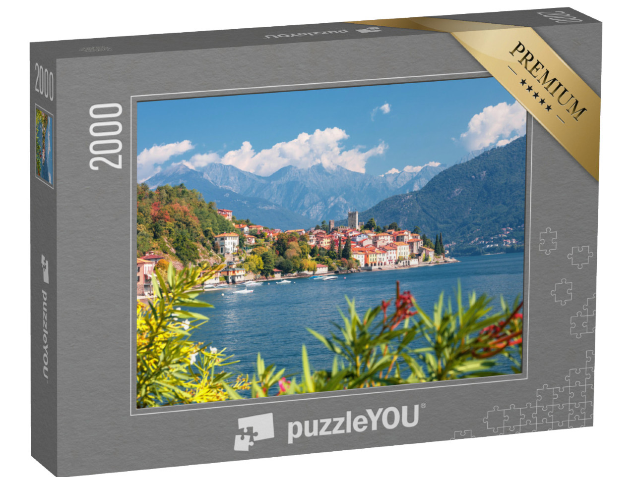 puzzle 2000 dílků „Malcesine u jezera Garda, Itálie“