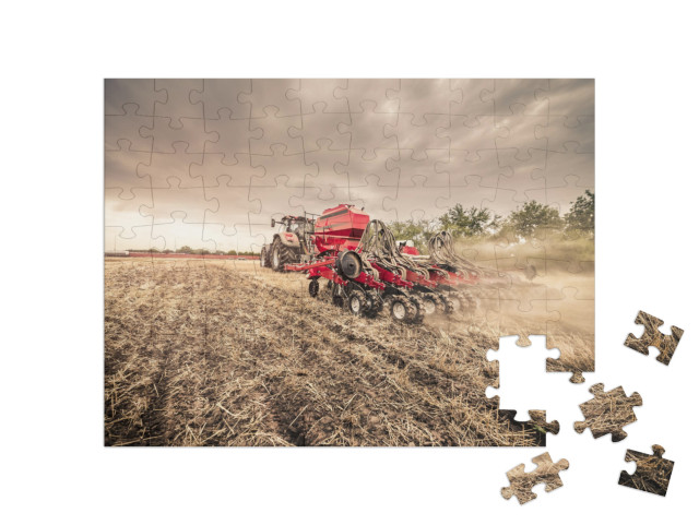 puzzle 100 dílků „Výsev bezprostředně po sklizni“