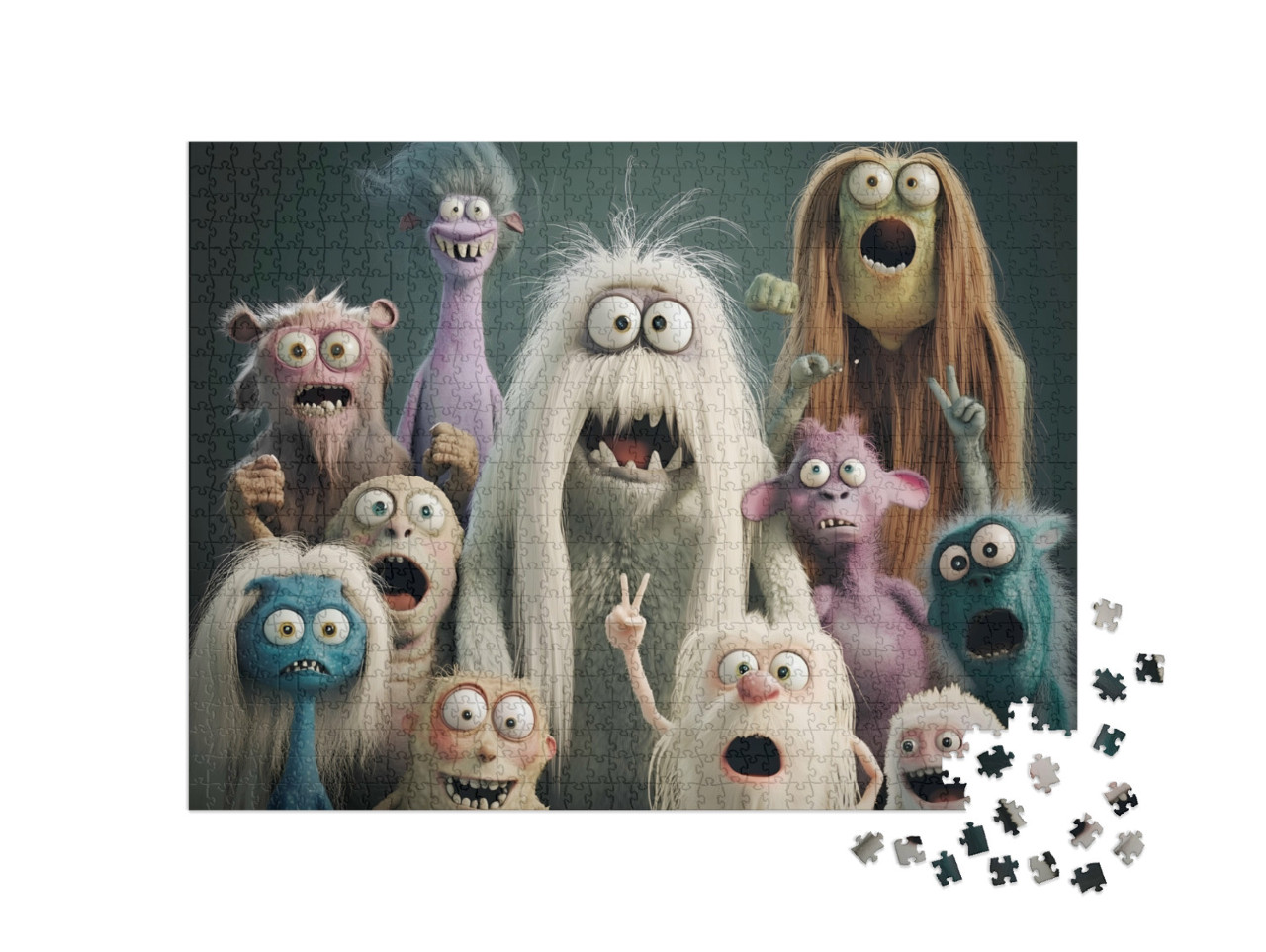 puzzle 1000 dílků „Klan monster“