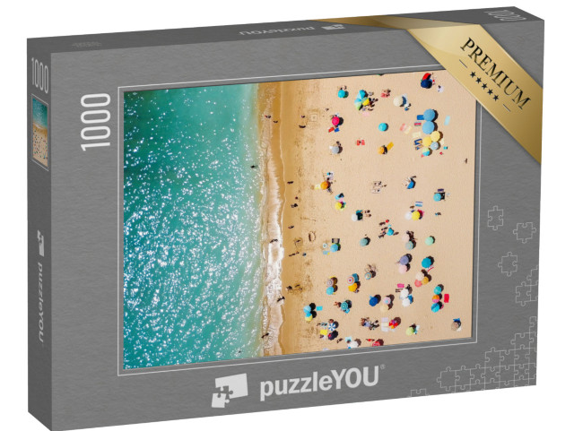 puzzle 1000 dílků „Letecký pohled: Pláž v Portugalsku“