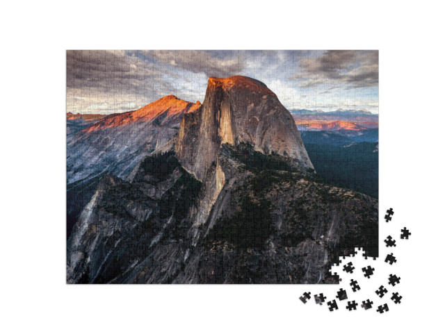 puzzle 1000 dílků „Half dome: Hora v Yosemitském NP“