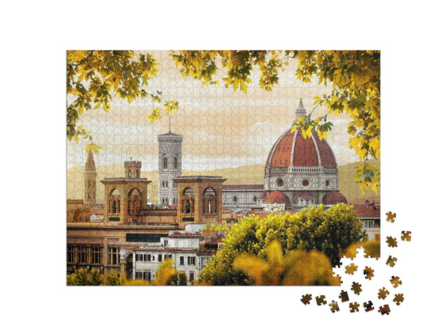 puzzle 1000 dílků „Katedrála Santa Maria del Fiore, Florencie, Itálie“