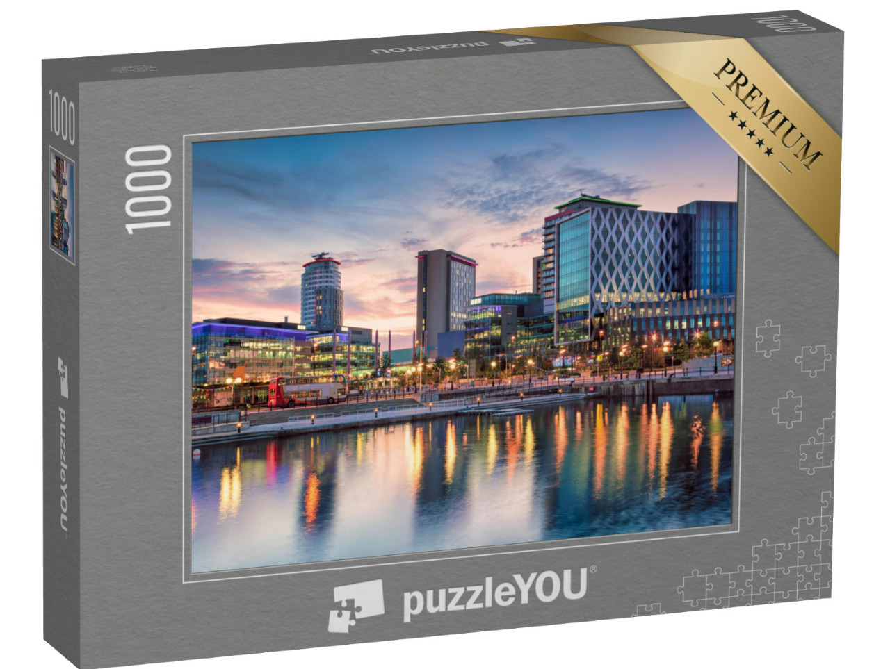 puzzle 1000 dílků „Media City v Salford Quays, Manchester“