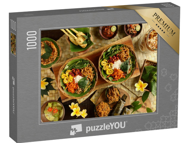 puzzle 1000 dílků „Nasi Campur Bali s rýží“