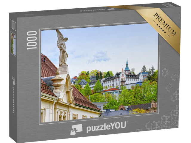 puzzle 1000 dílků „Panoramatický pohled na lázeňské město Baden-Baden, Německo“