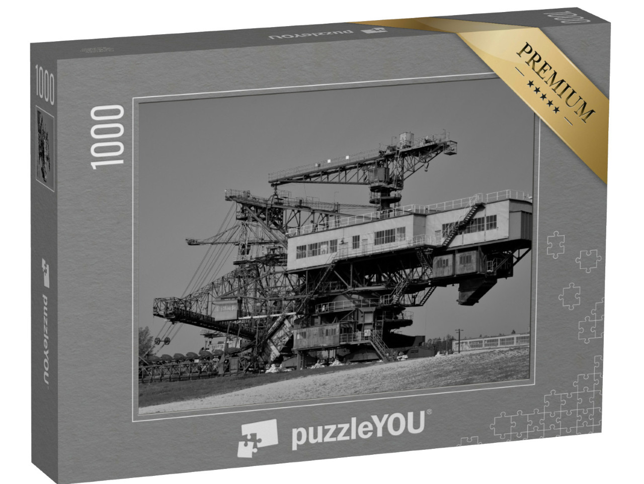 puzzle 1000 dílků „Nevyužívaný povrchový důl na hnědé uhlí: Ferropolis“