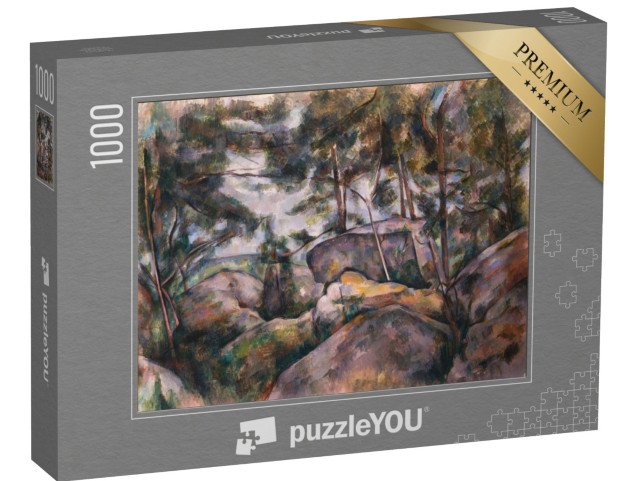 puzzle 1000 dílků „Paul Cézanne - Skály v lese“