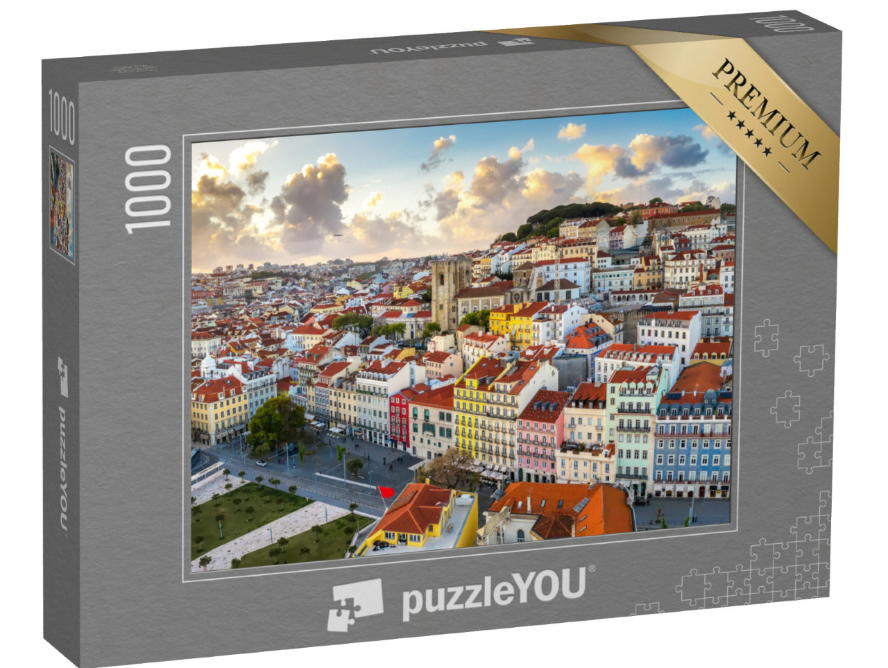 puzzle 1000 dílků „Stará čtvrť Alfama, Lisabon, Portugalsko“