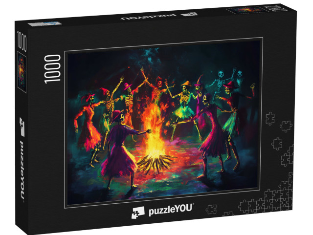 puzzle 1000 dílků „Tanec kostlivců“