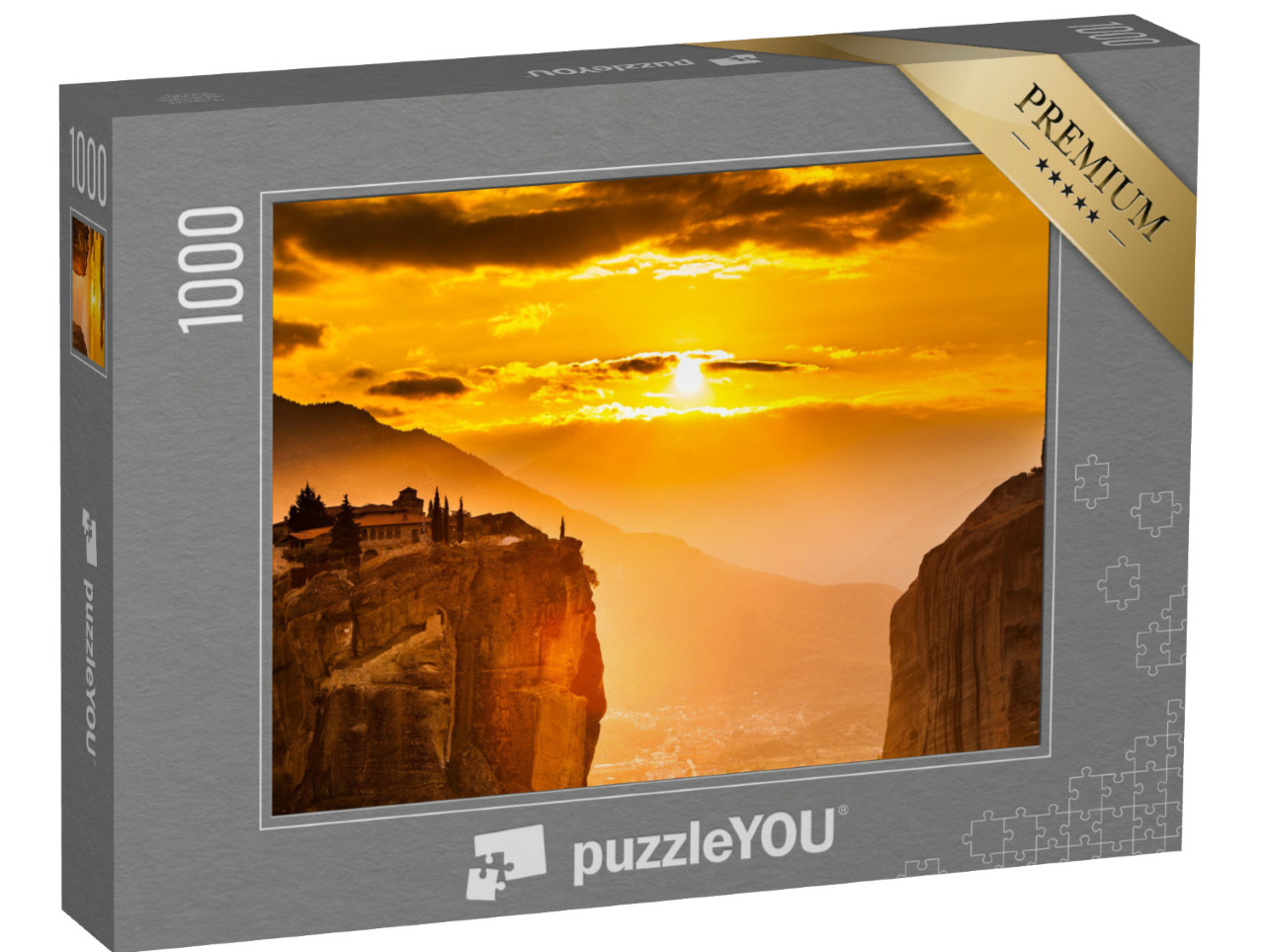 puzzle 1000 dílků „Kláštery Meteora, Řecko Kalambaka, památka UNESCO“