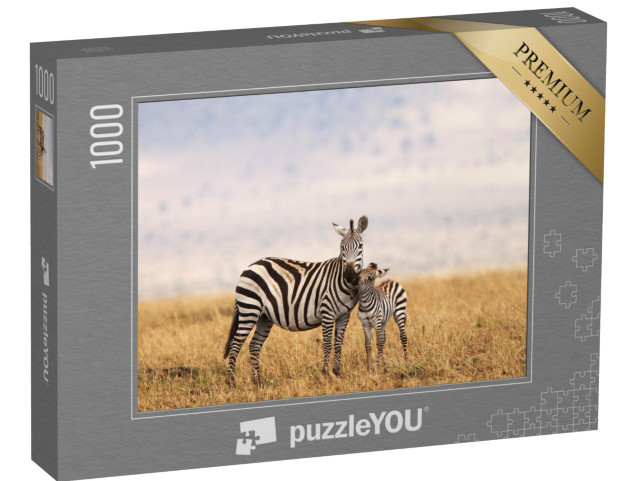 puzzle 1000 dílků „Zebra Burchellova nebo zebra pláňová v Tanzanii“