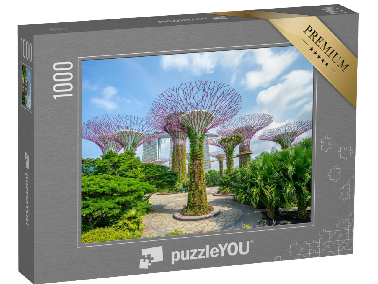 puzzle 1000 dílků „Zahrady u zálivu v Singapuru“