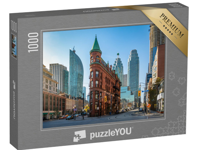 puzzle 1000 dílků „Flatiron Building v centru Toronta, Kanada“