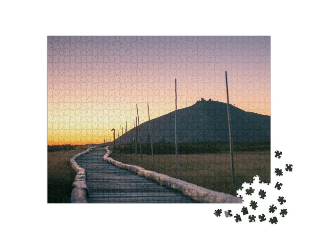 puzzle 1000 dílků „Stezka na Sněžku, Krkonoše, Česká republika“