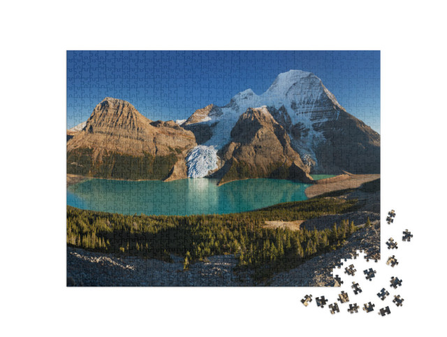 puzzle 1000 dílků „Mount Robson v severoamerických Skalistých horách“