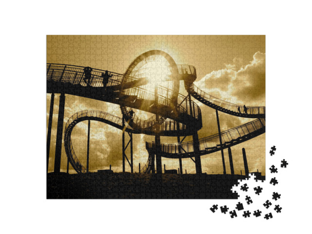 puzzle 1000 dílků „Porúří, Německo: průmysl a pamětihodnosti“