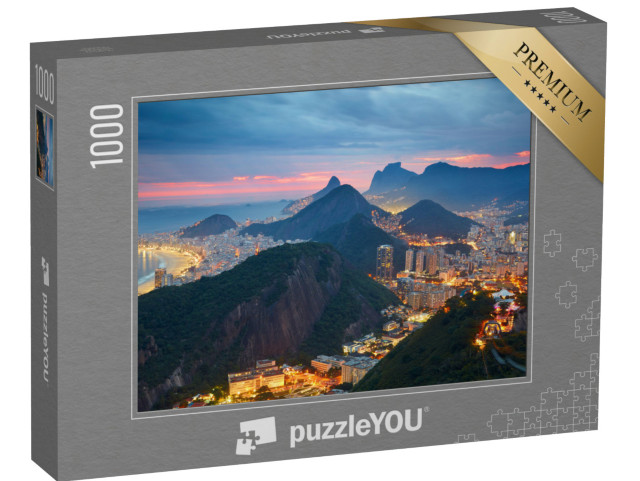 puzzle 1000 dílků „Noční pohled na Rio de Janeiro, Brazílie“