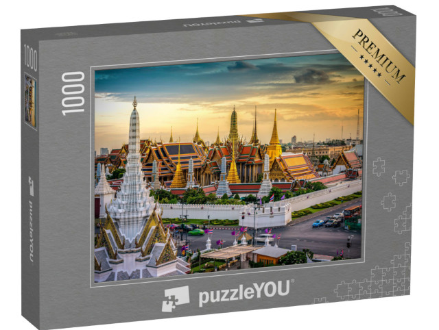 puzzle 1000 dílků „Grand Palace při západu slunce, Bangkok, Thajsko“