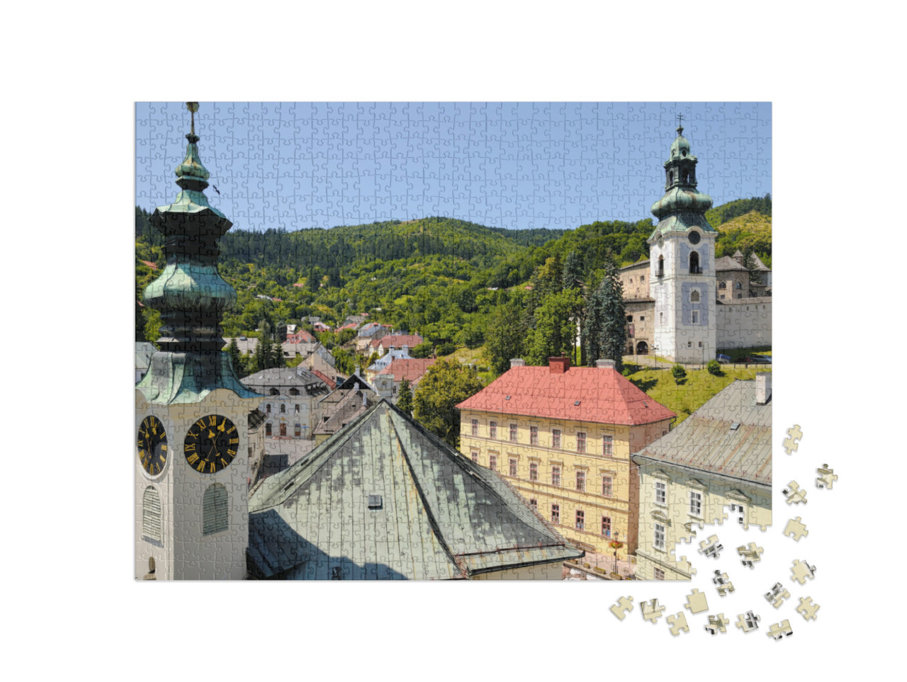 puzzle 1000 dílků „Malebné město Banská Štiavnica, Slovensko“