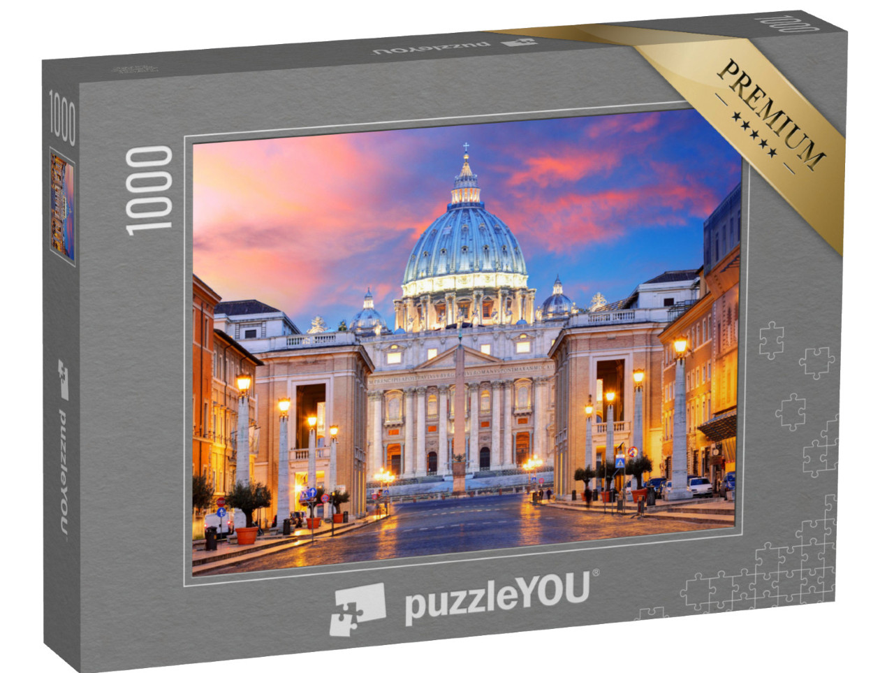 puzzle 1000 dílků „Vatikán ve světle zapadajícího slunce“