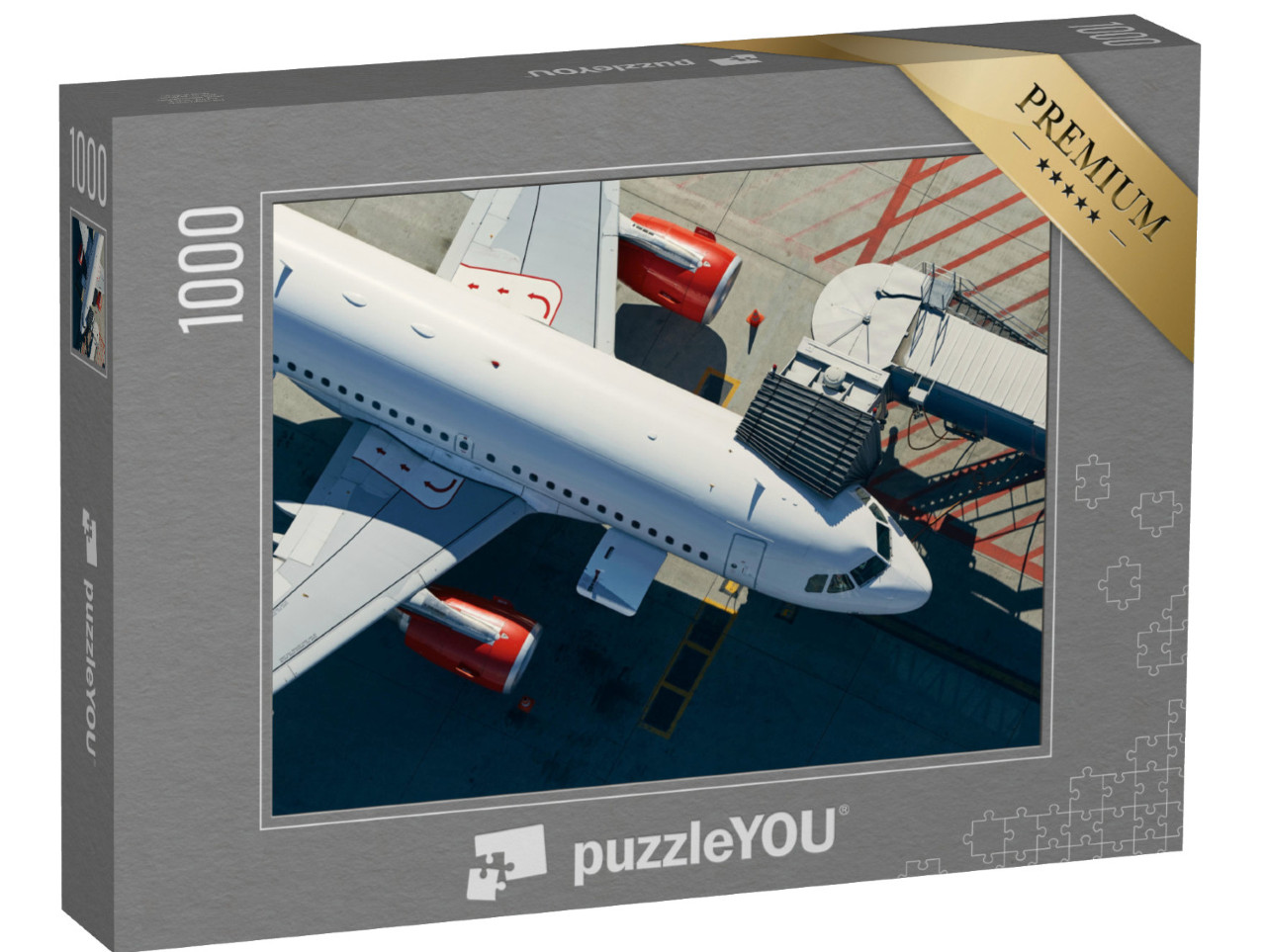 puzzle 1000 dílků „Příprava letadla před odletem“