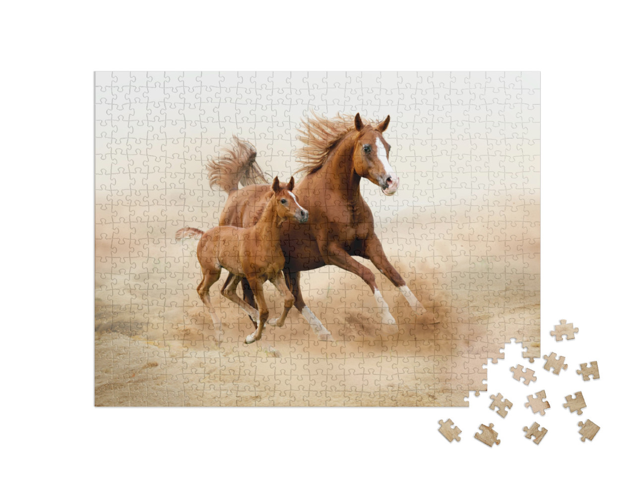 puzzle 500 dílků „Čistokrevný arabský kůň“
