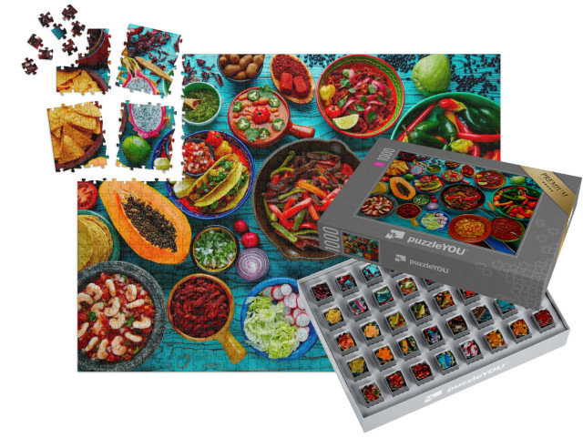 SMART SORTED® | Puzzle 1000 dílků „Mexická jídla“