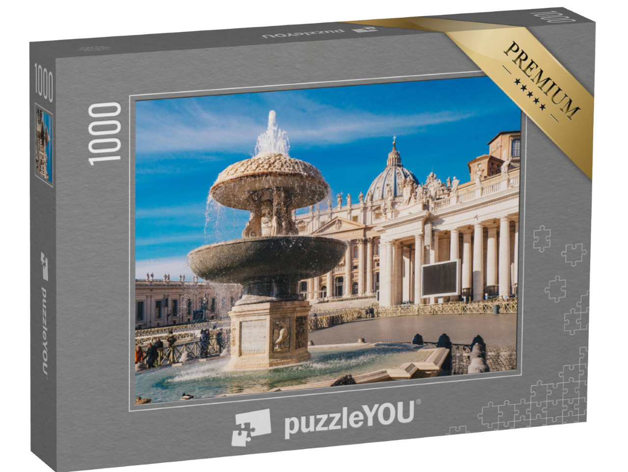 puzzle 1000 dílků „Bazilika svatého Petra a Svatopetrské náměstí“