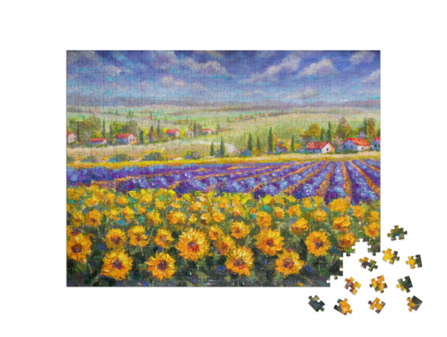 puzzle 500 dílků „Léto v Toskánsku“