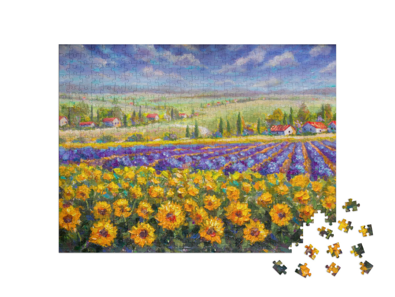 puzzle 500 dílků „Léto v Toskánsku“