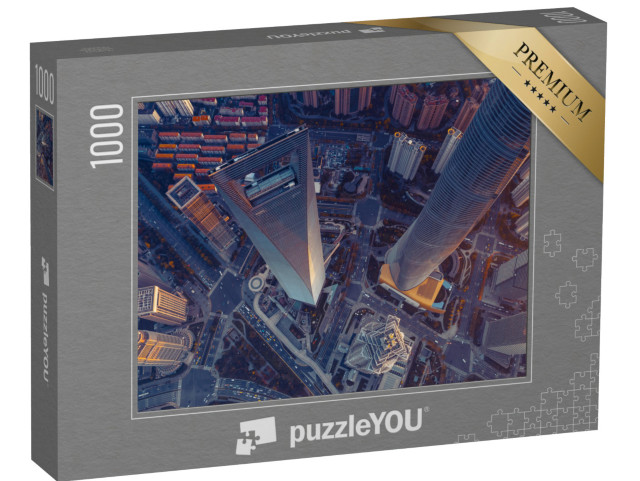 puzzle 1000 dílků „Mrakodrapy v Šanghaji“