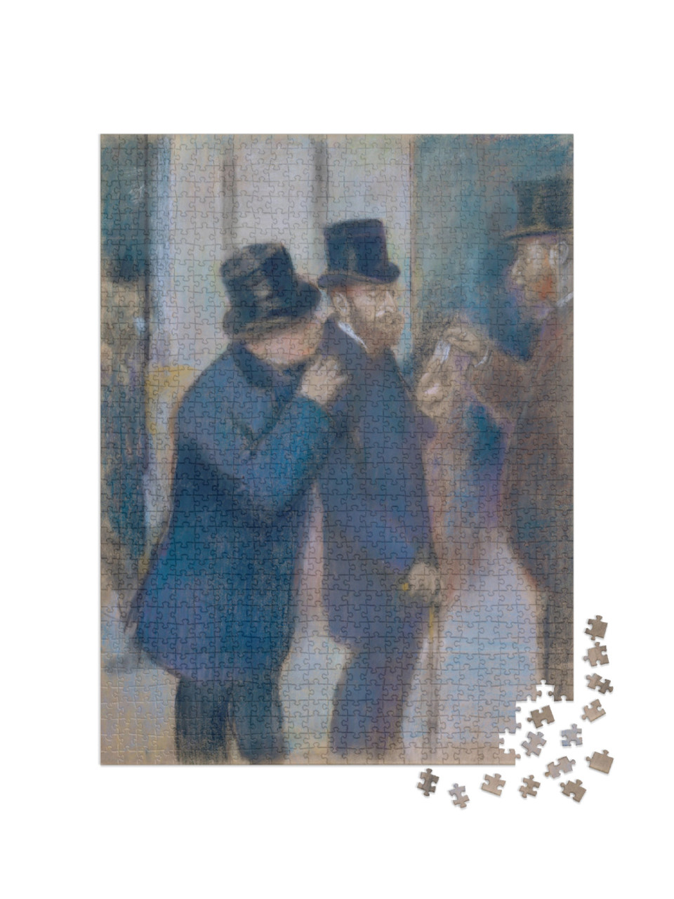 puzzle 1000 dílků „Edgar Degas - Portréty na burze“