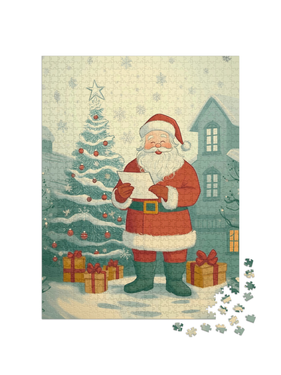 puzzle 1000 dílků „Ježíšek zpívá koledy“