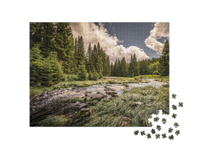 puzzle 1000 dílků „Modrava, Šumava, Česká republika“