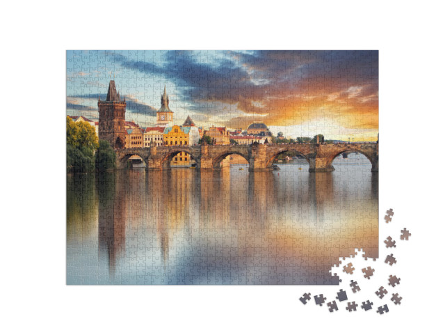 puzzle 1000 dílků „Praha - Karlův most, Česká republika“