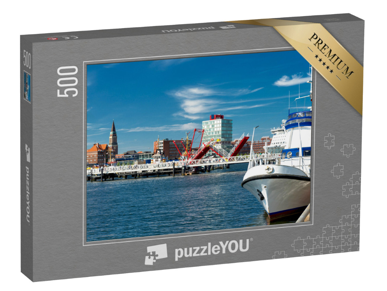 puzzle 500 dílků „Kieler Hörn, špička přístavu Kiel“