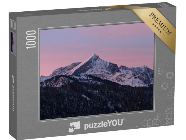 puzzle 1000 dílků „Alpspitze, jeden ze známých německých horských vrcholů“