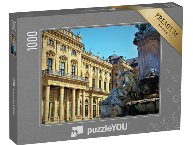 puzzle 1000 dílků „Staré město ve Würzburgu, Bavorsko, Německo“