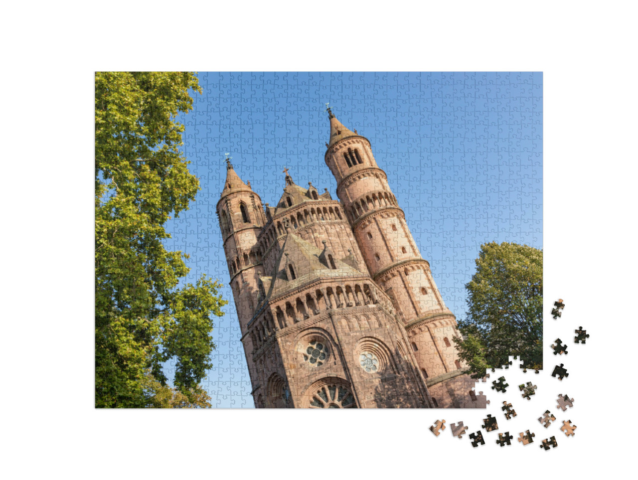 puzzle 1000 dílků „Katedrála ve Wormsu, Německo“
